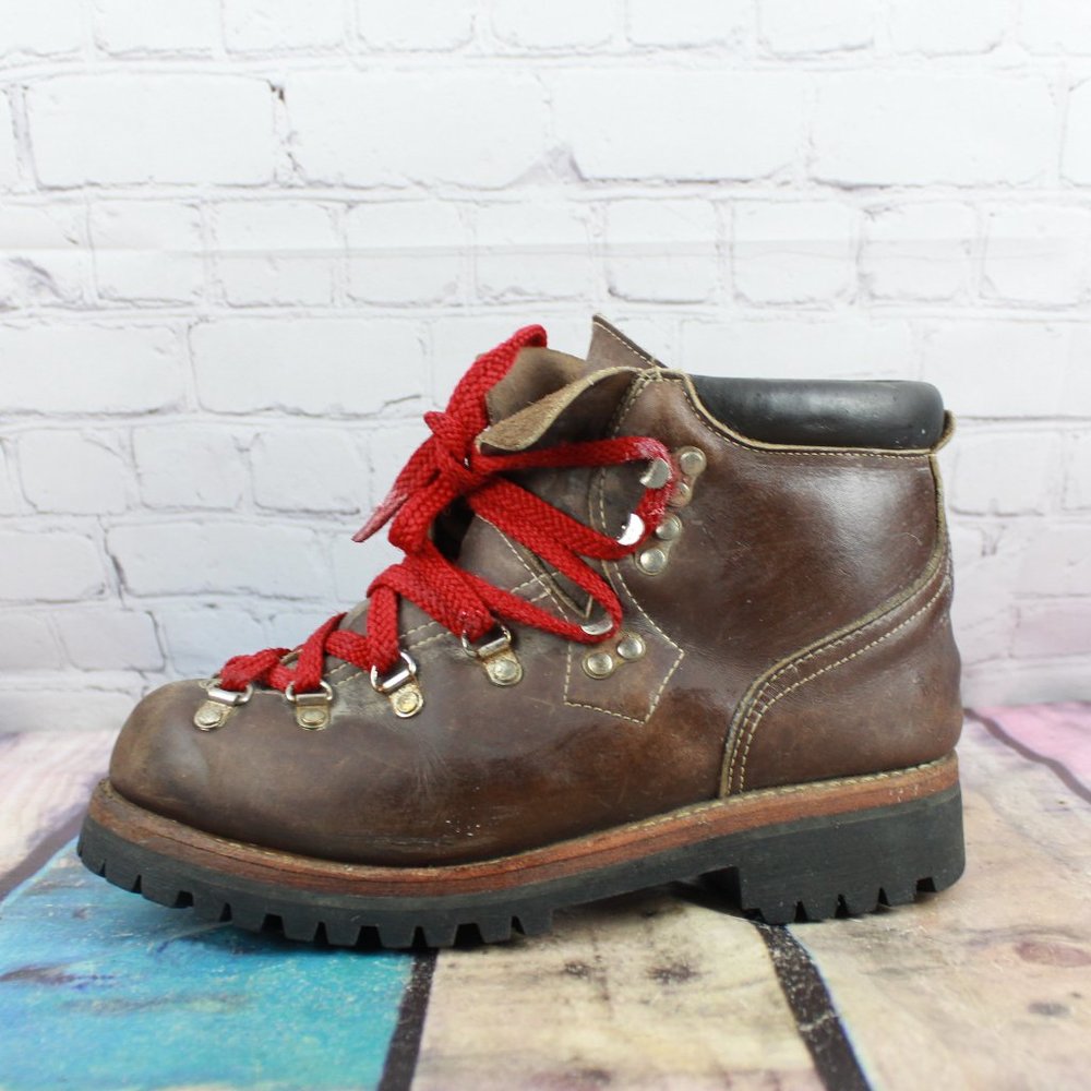 Women's Leather Hiking Trail Boots Vibram Sole 8 B